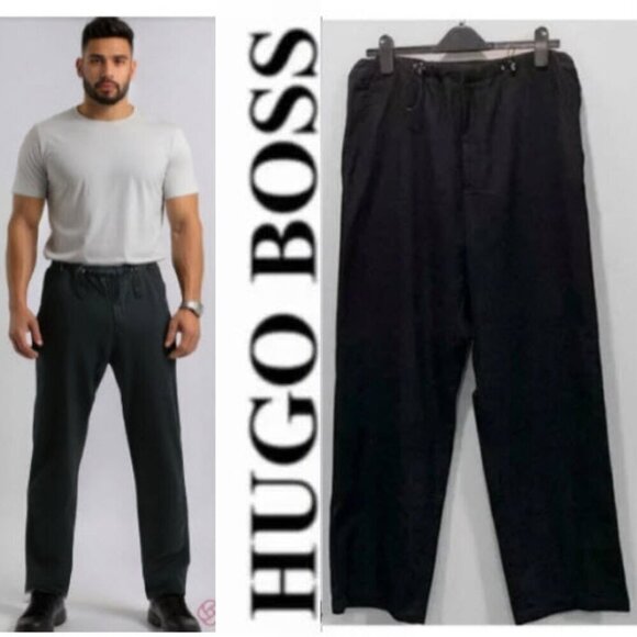 Hugo Boss Black Jacob Relaxed Pants size 34R - Picture 1 of 16